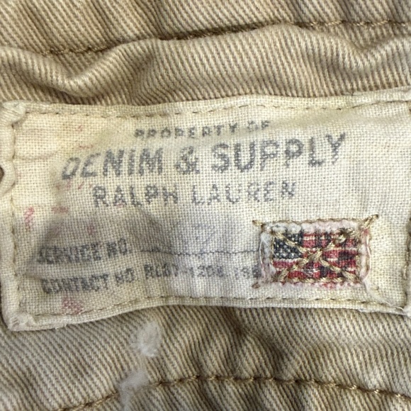 Denim & Supply Ralph Lauren Beige Cargo Shorts - Picture 7 of 10